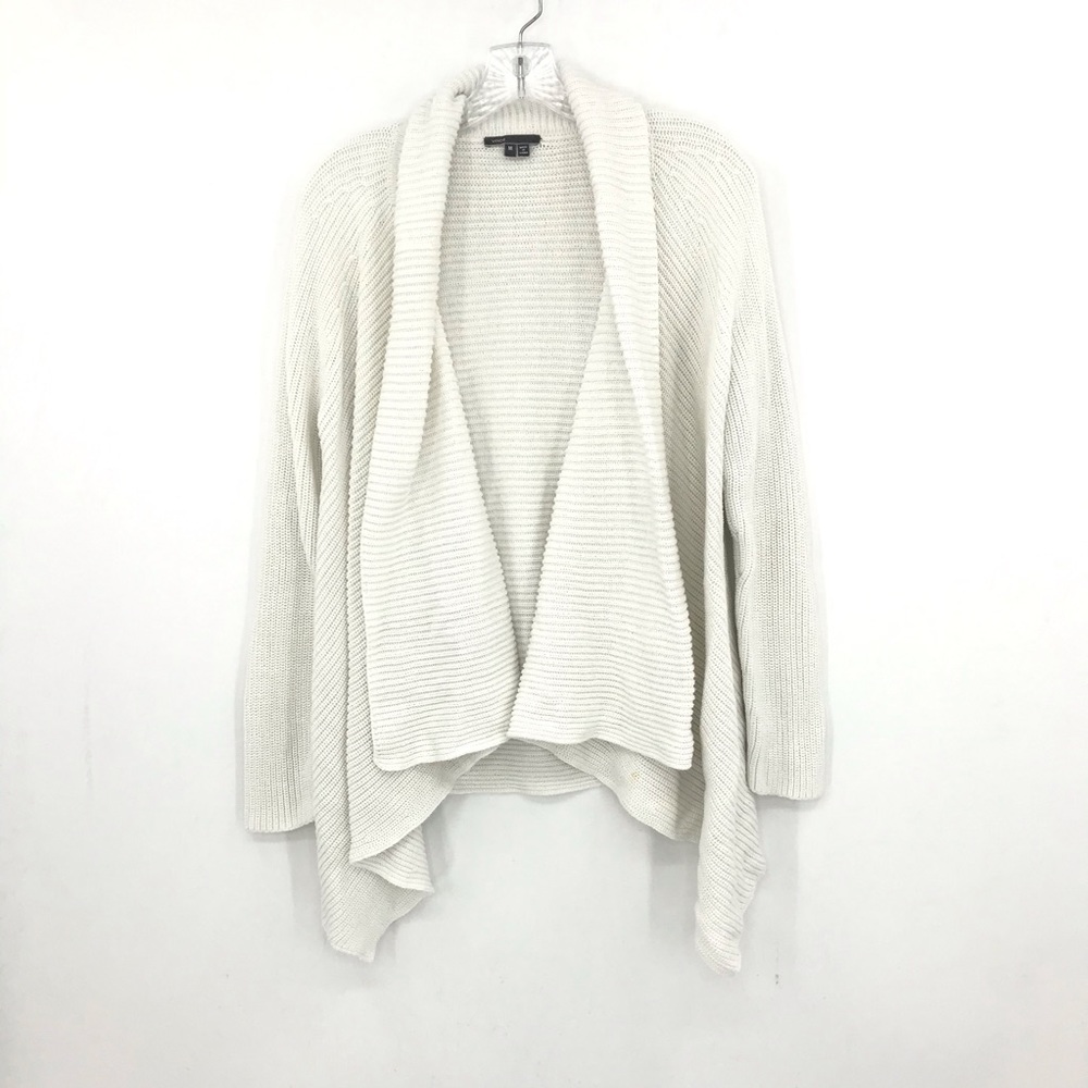Vince Open Front Drape Shawl Cardigan Sweater Knit